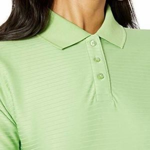 Women's UltraClub Tonal Stripe Performance Polo, Size Medium - NEW with Tags